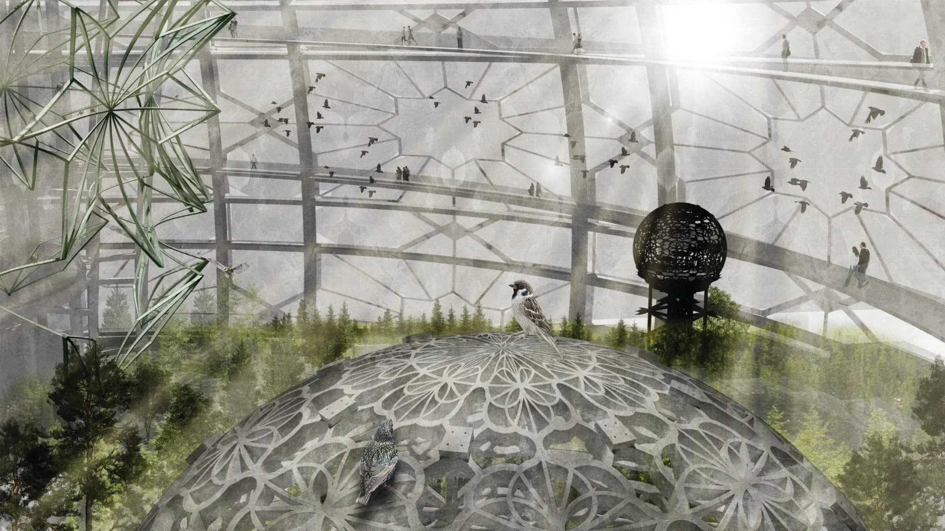 Speculative architecture image connected to AROCALYPSE by Oleh Ivashko