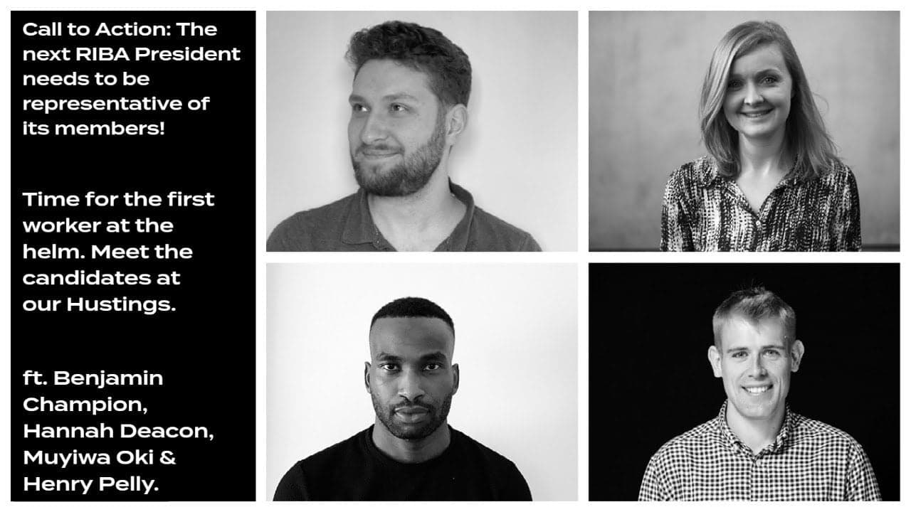 RIBA President hustings discussion for architecture workers