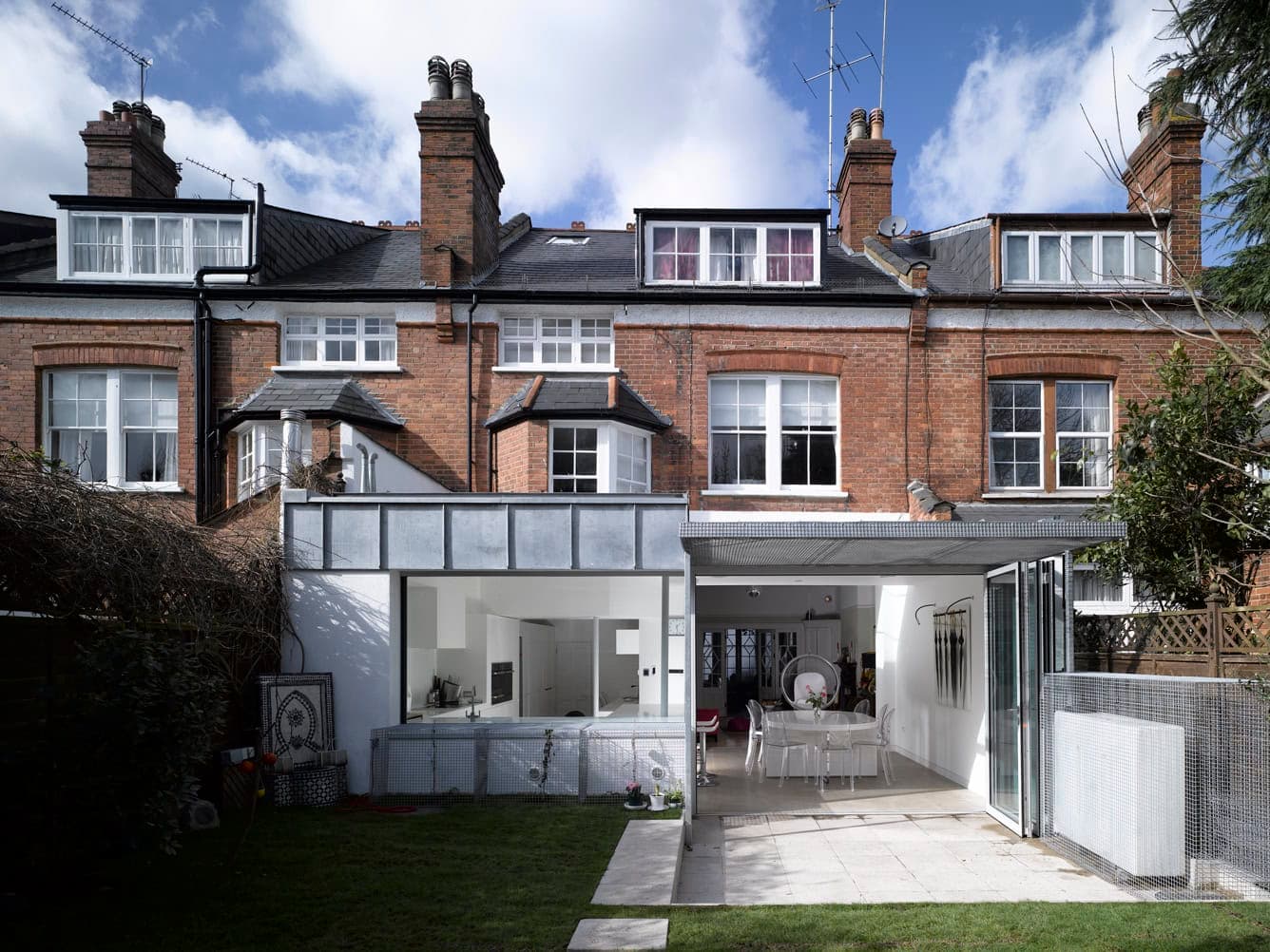Rear of the house and extension.