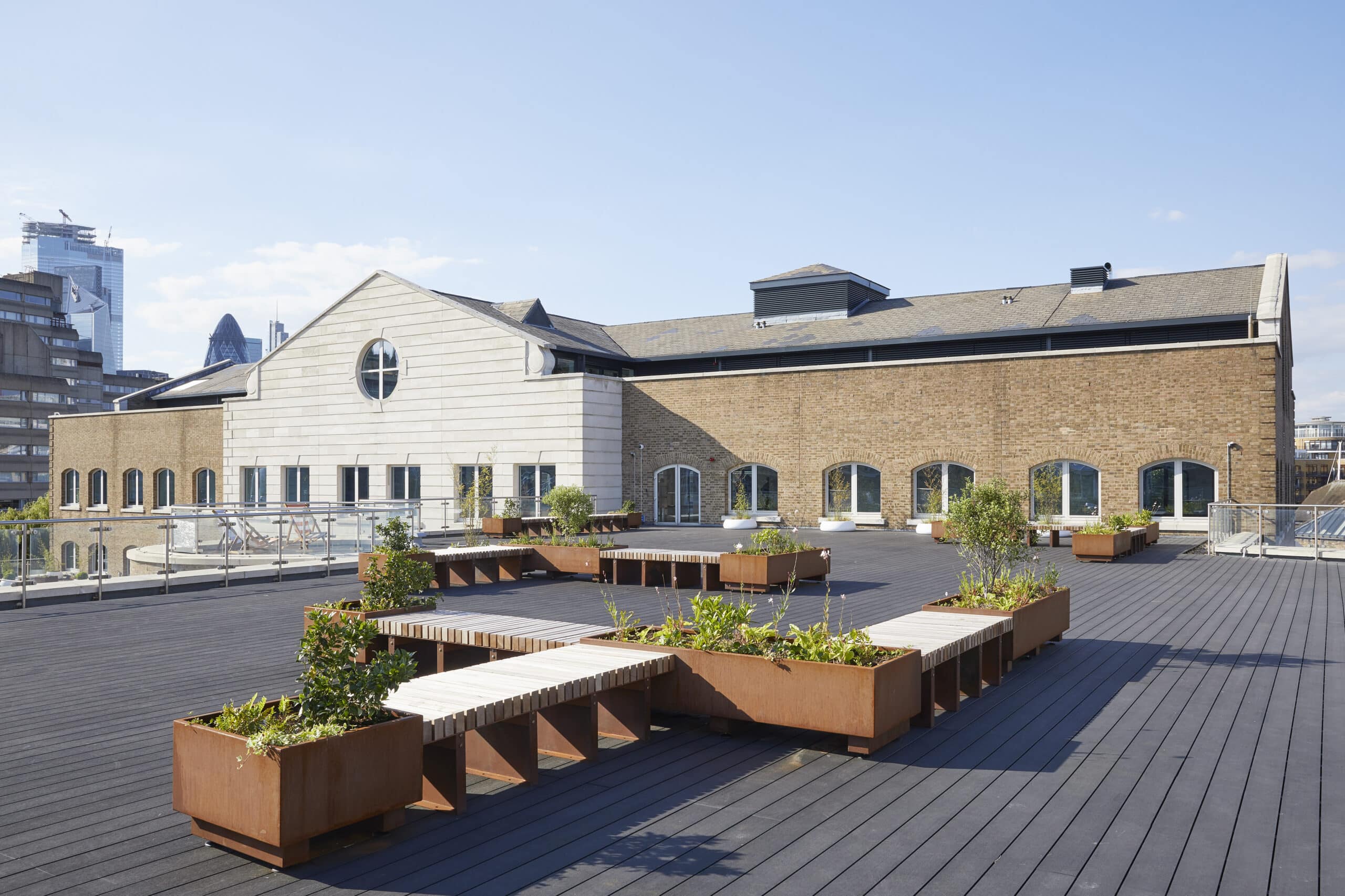 Roof terrace and surrounding rooftops.
