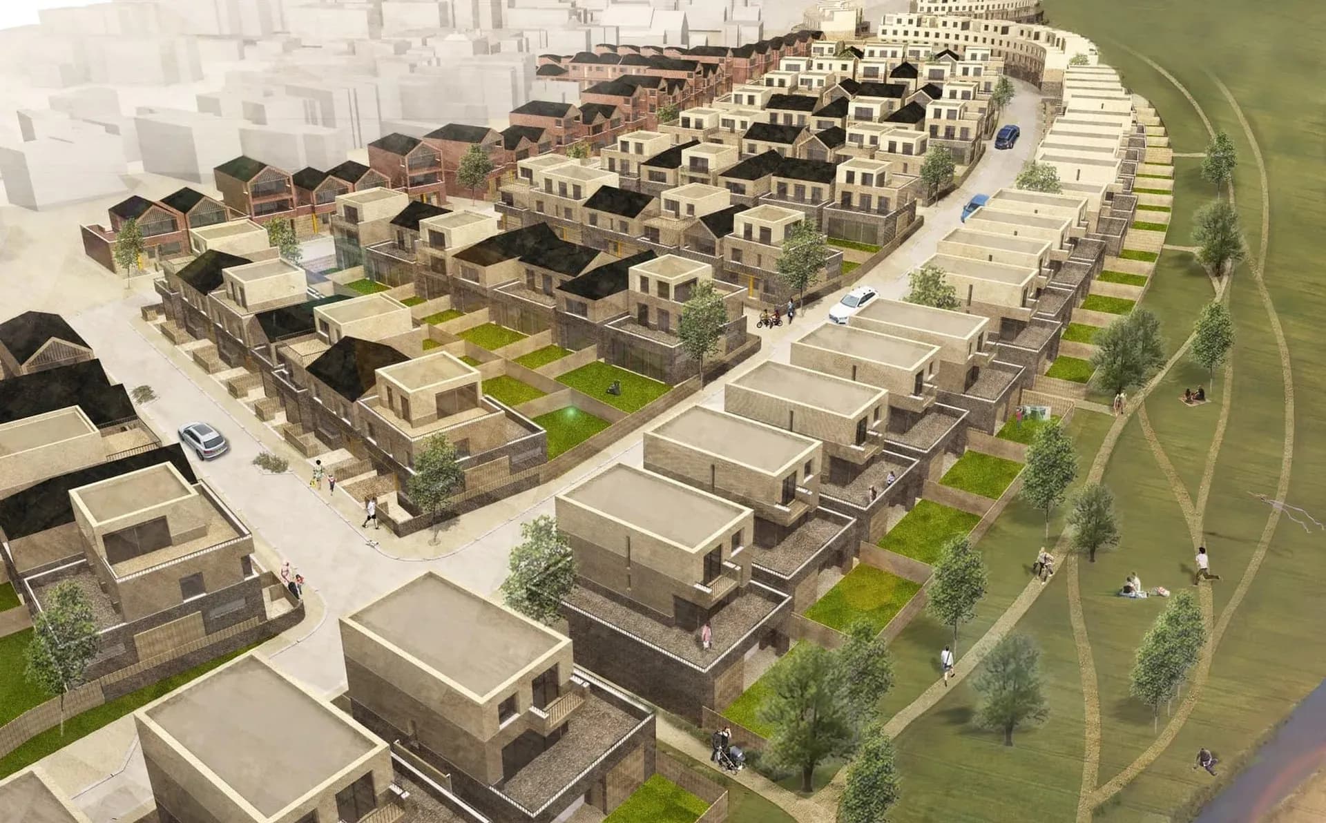 Residential design visualisation (CGI), from the existing directory archive