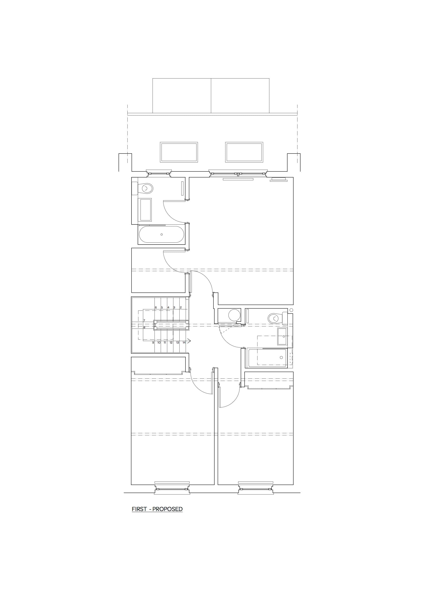 Floor plan supplied by Square Feet Architects