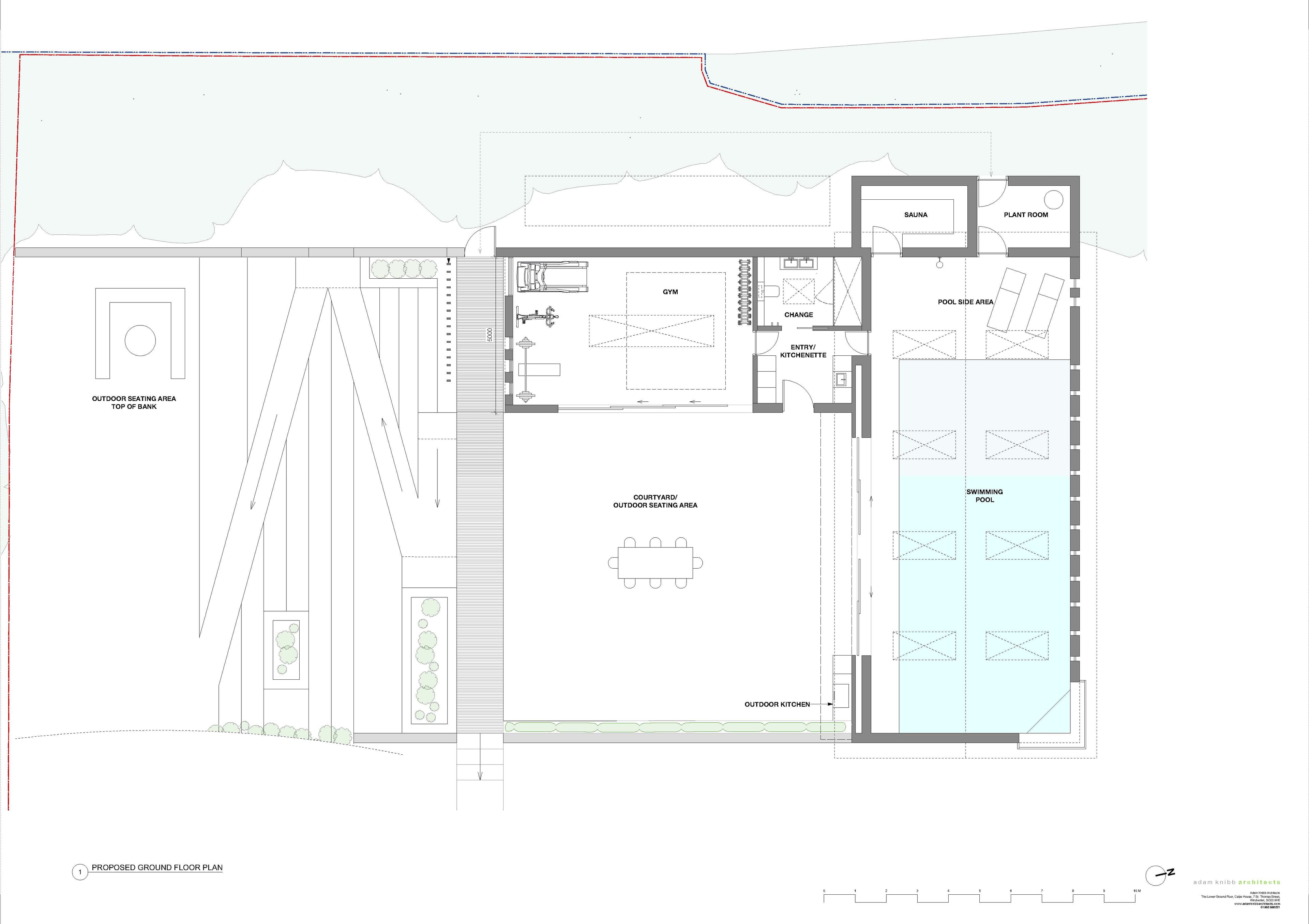 Site and floor plan supplied by Adam Knibb Architects