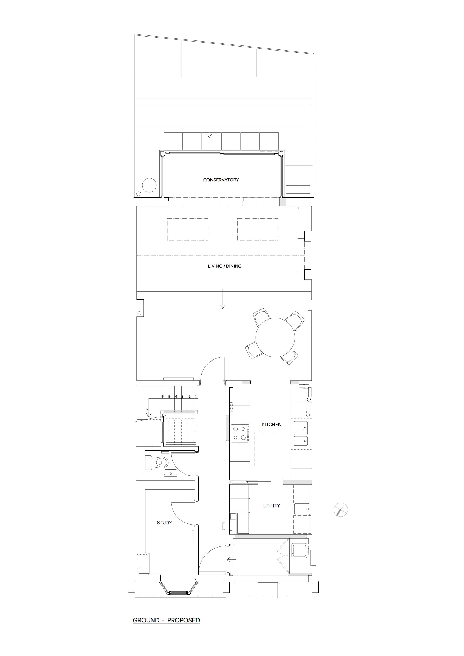 Floor plan supplied by Square Feet Architects