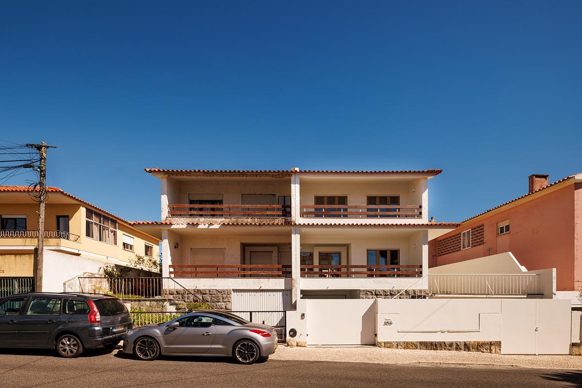 The renovated house retains its two-storey street presence.