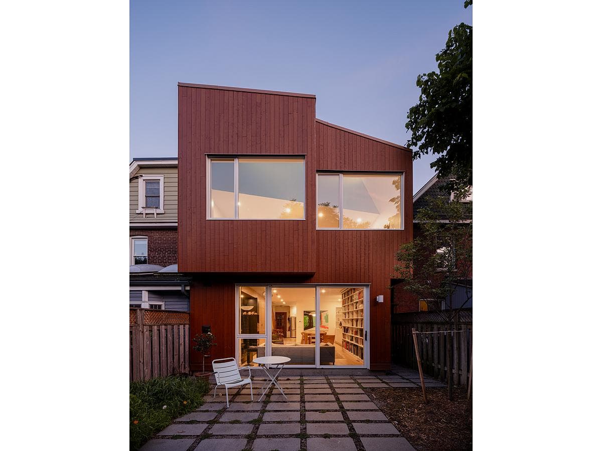 The two-storey rear addition opens onto the garden.