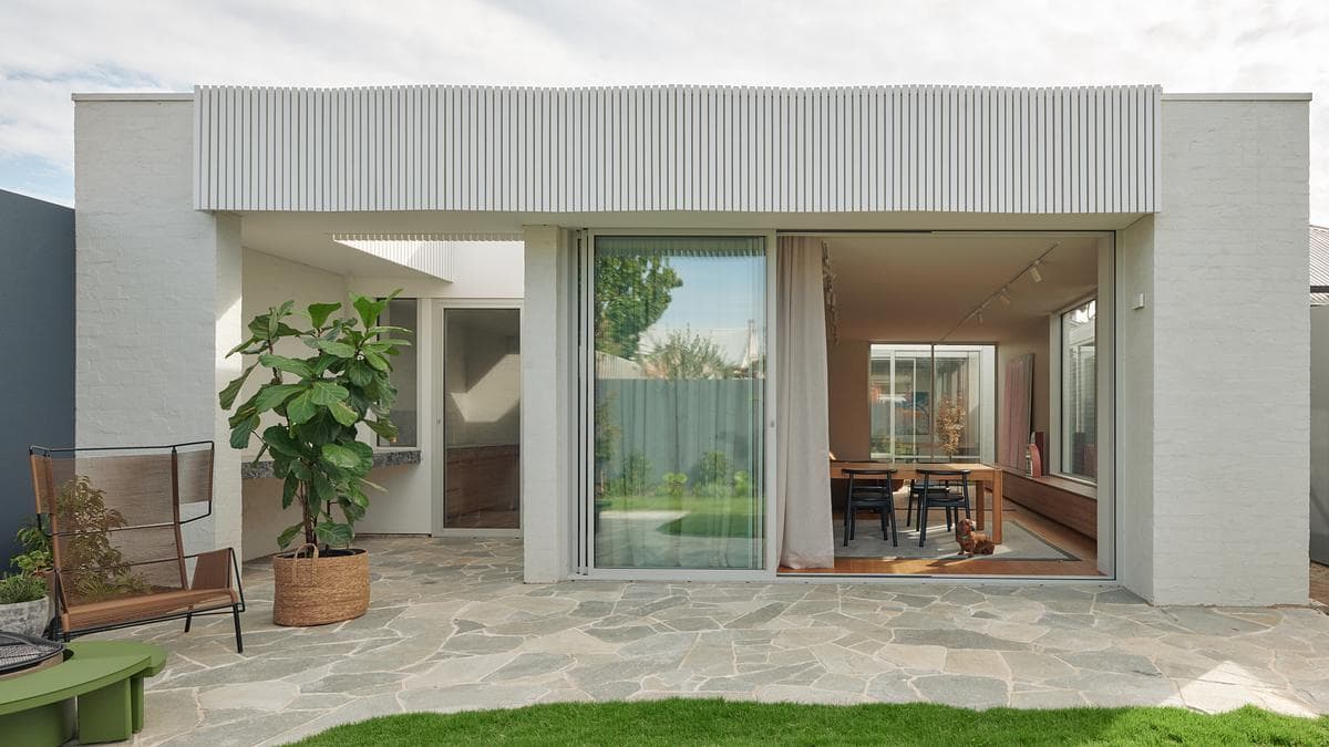 Rear courtyard beside the new extension
