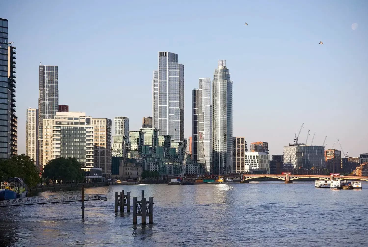 Twin towers at One Nine Elms, London