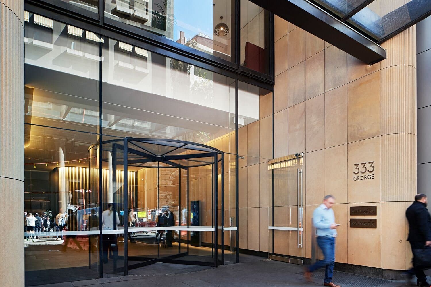 WeWork entrance at 333 George Street, Sydney
