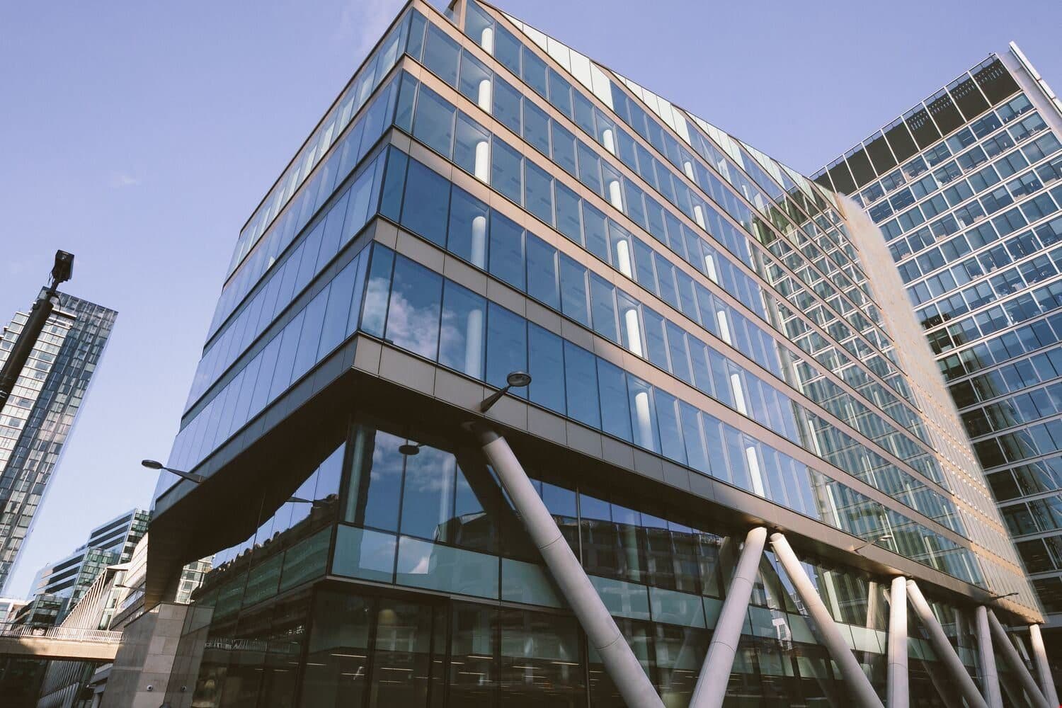 WeWork Moor Place exterior on Fore Street Avenue, London