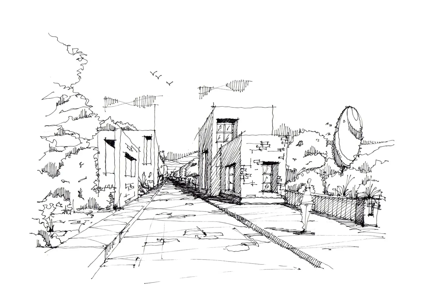 Sketch Like an Architect course artwork