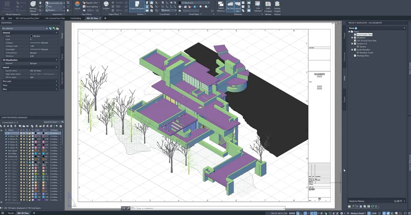 AutoCAD Architecture 3D course artwork