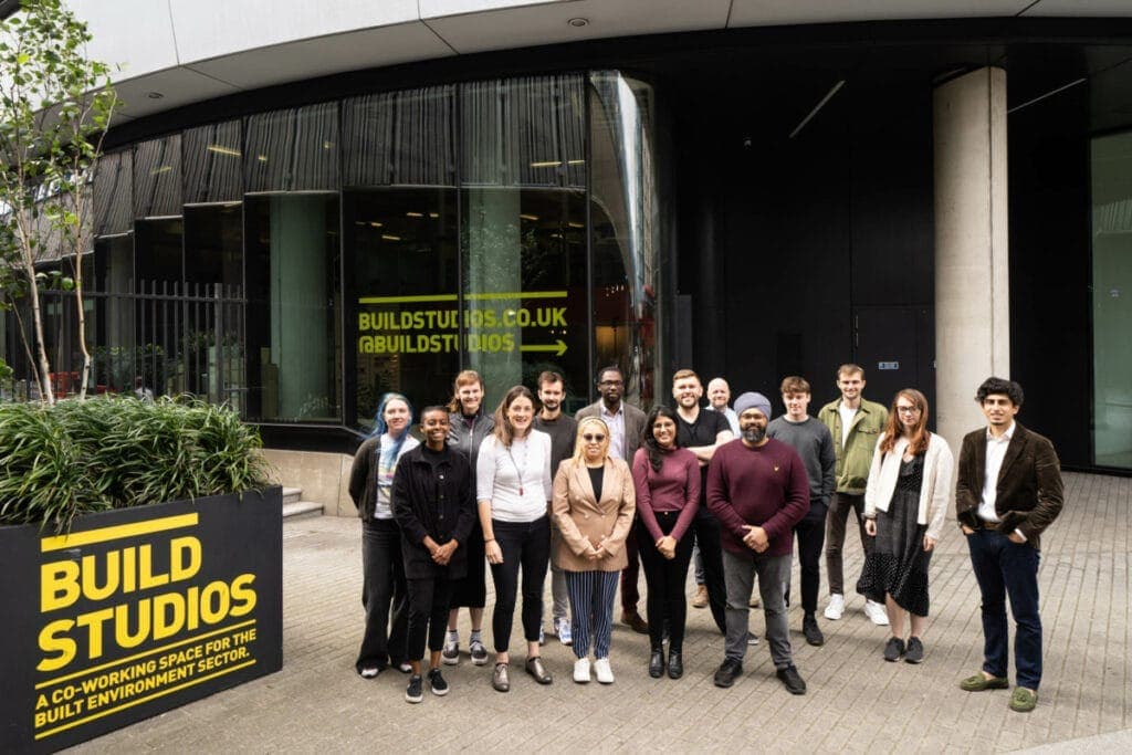 The Build Studios community outside its London hub
