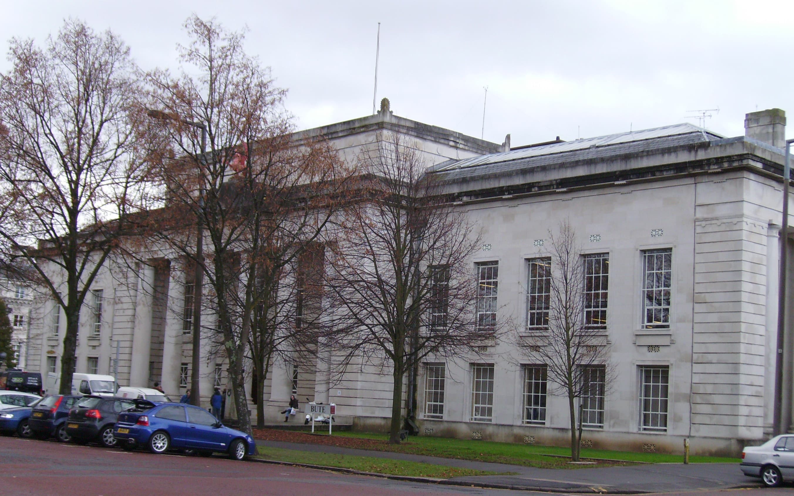 The exterior of the Welsh School of Architecture’s Bute Building in Cardiff, photographed in 2007