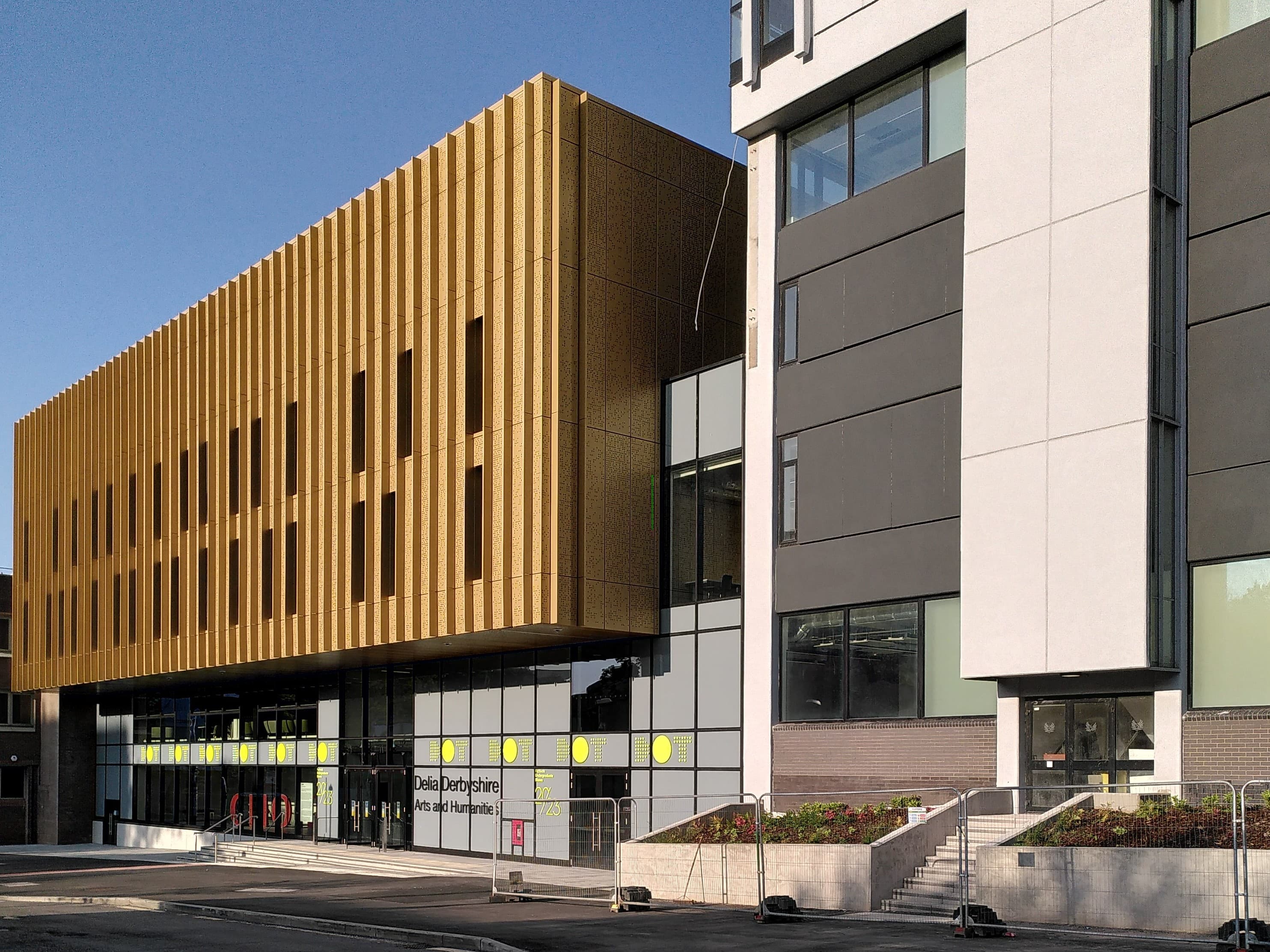 Delia Derbyshire Building, Cox Street, photographed in 2023.