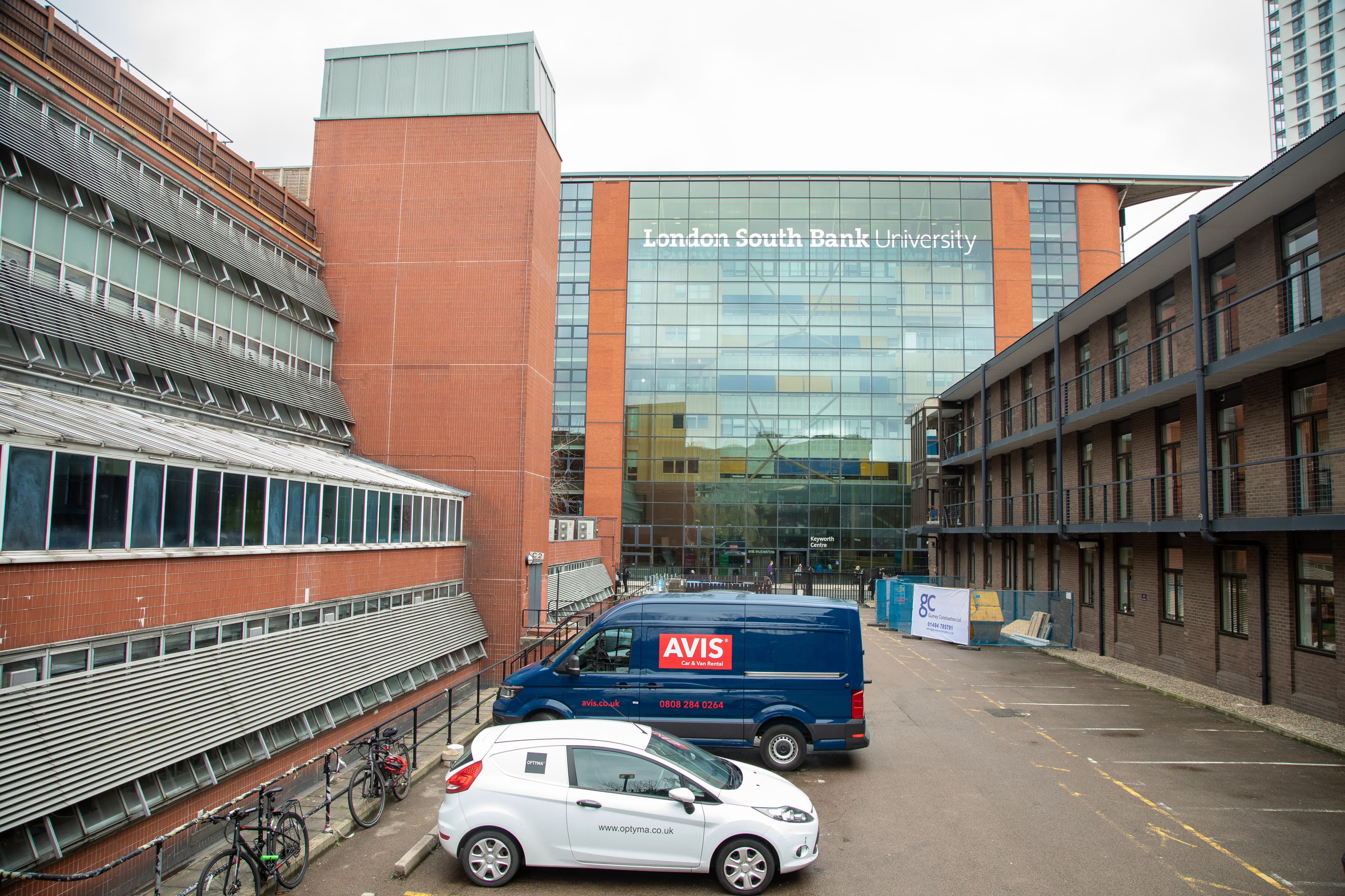 London South Bank University campus, photographed in 2019.