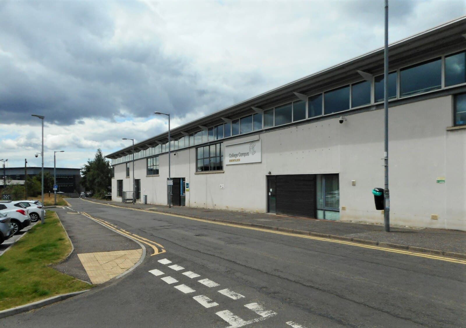 New College Lanarkshire, Kirkintilloch campus, photographed in 2023.