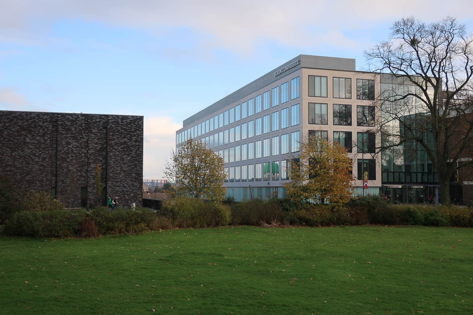 Solent University campus, Southampton, photographed in 2019.
