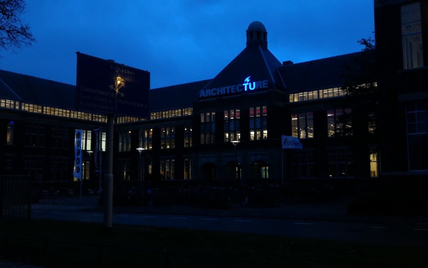 Faculty of Architecture, TU Delft, photographed in 2017.
