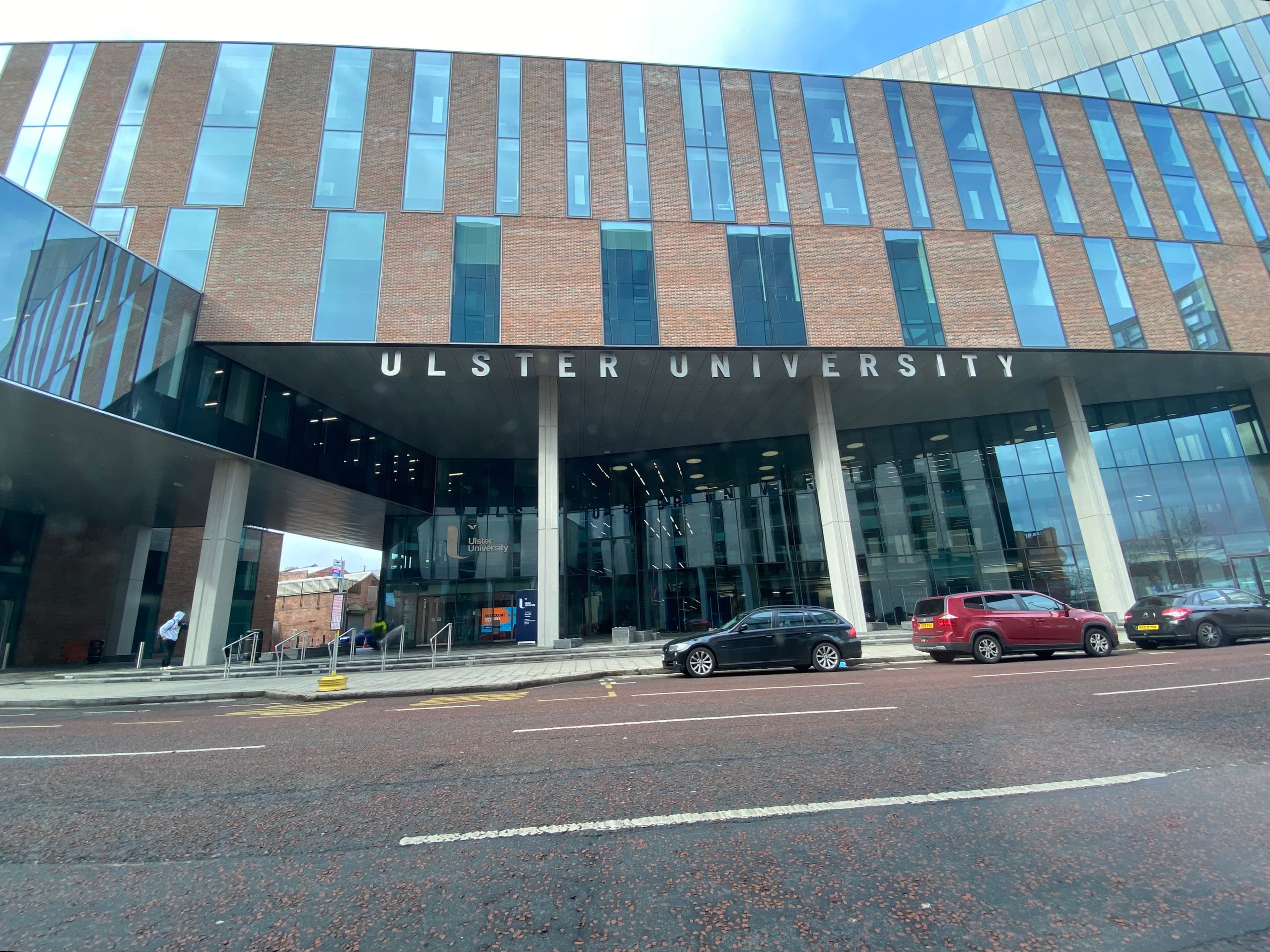 BC building, Belfast campus, photographed in 2023.
