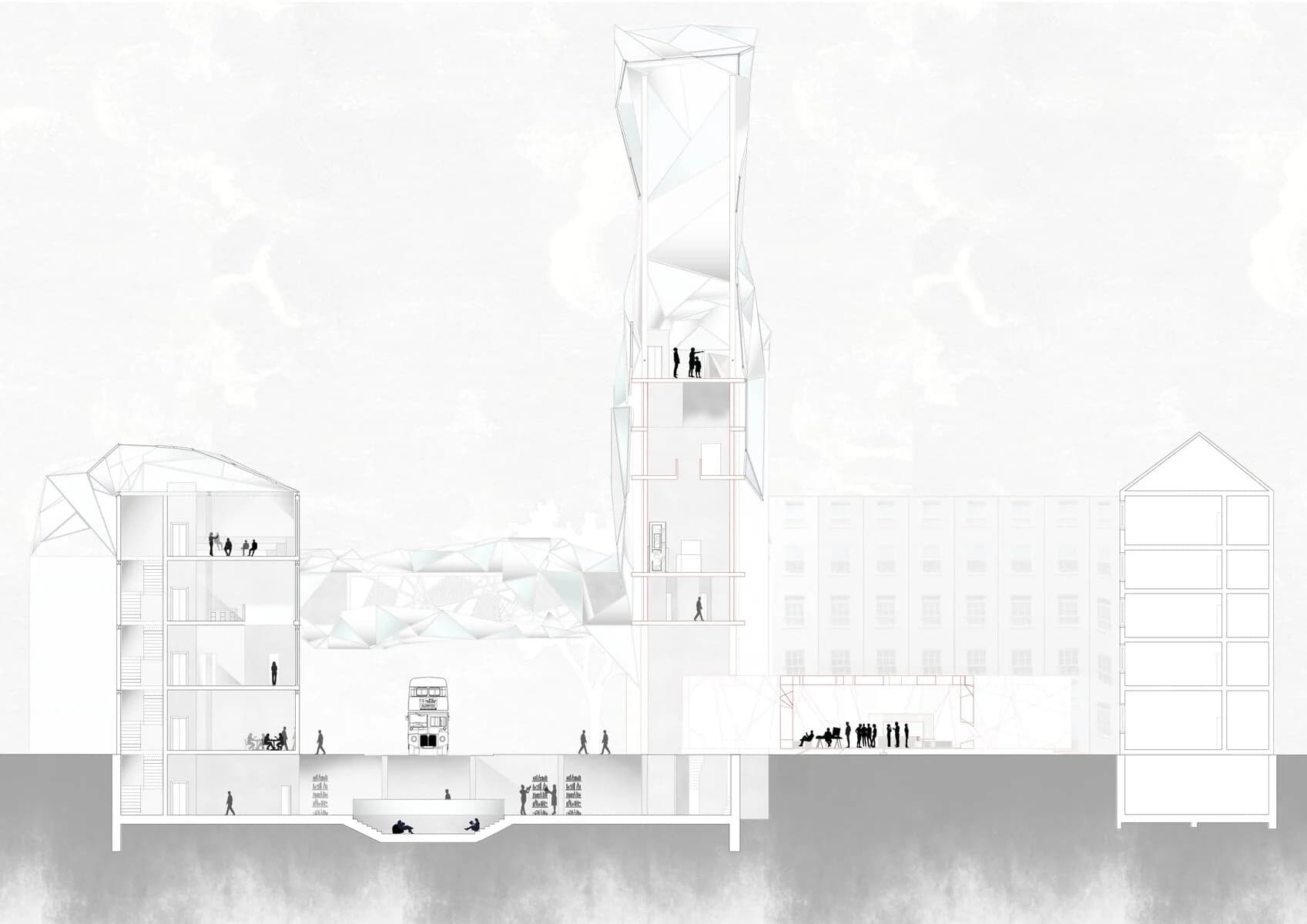 The Citizen's Hyperbook Market and Theatre, image 1, work by Veronia Abdelshehid