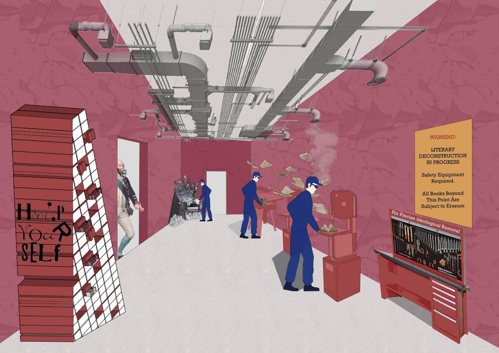 The Citizen's Hyperbook Market and Theatre, image 3, work by Veronia Abdelshehid