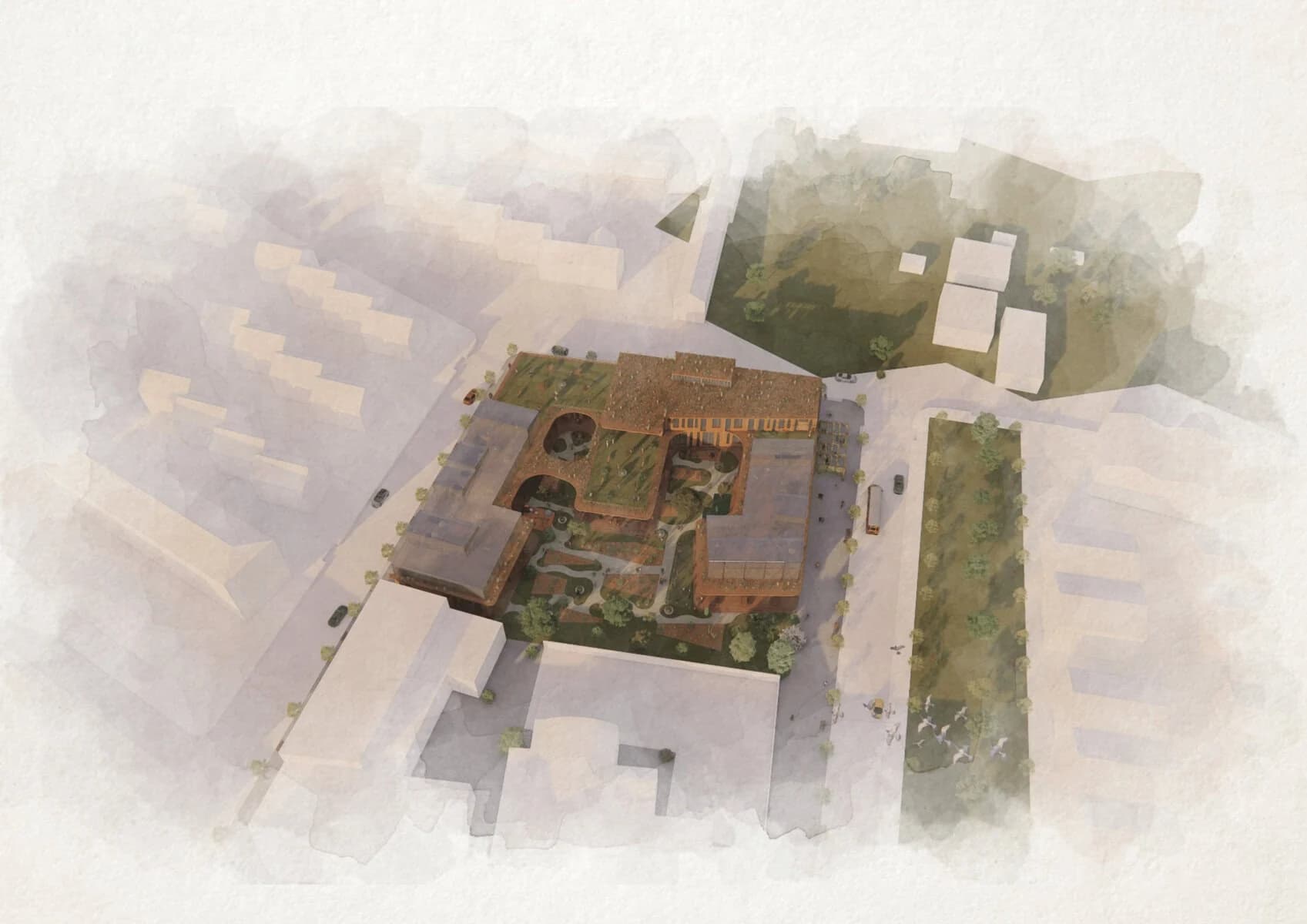 Growing Old, Growing Together: Intergenerational Day Care Centre, submitted work by Maria Ji