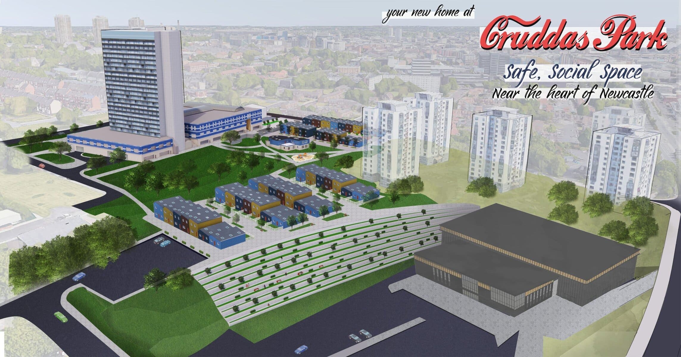 Cruddas Park Co-housing · development view 3