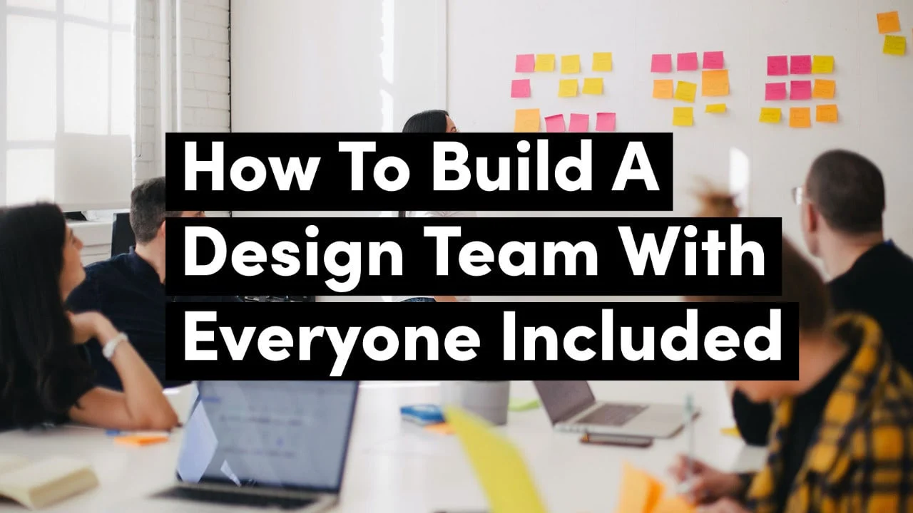 Inclusive Design Team Workshop: Collaborative Meeting with Sticky Notes and Laptops.