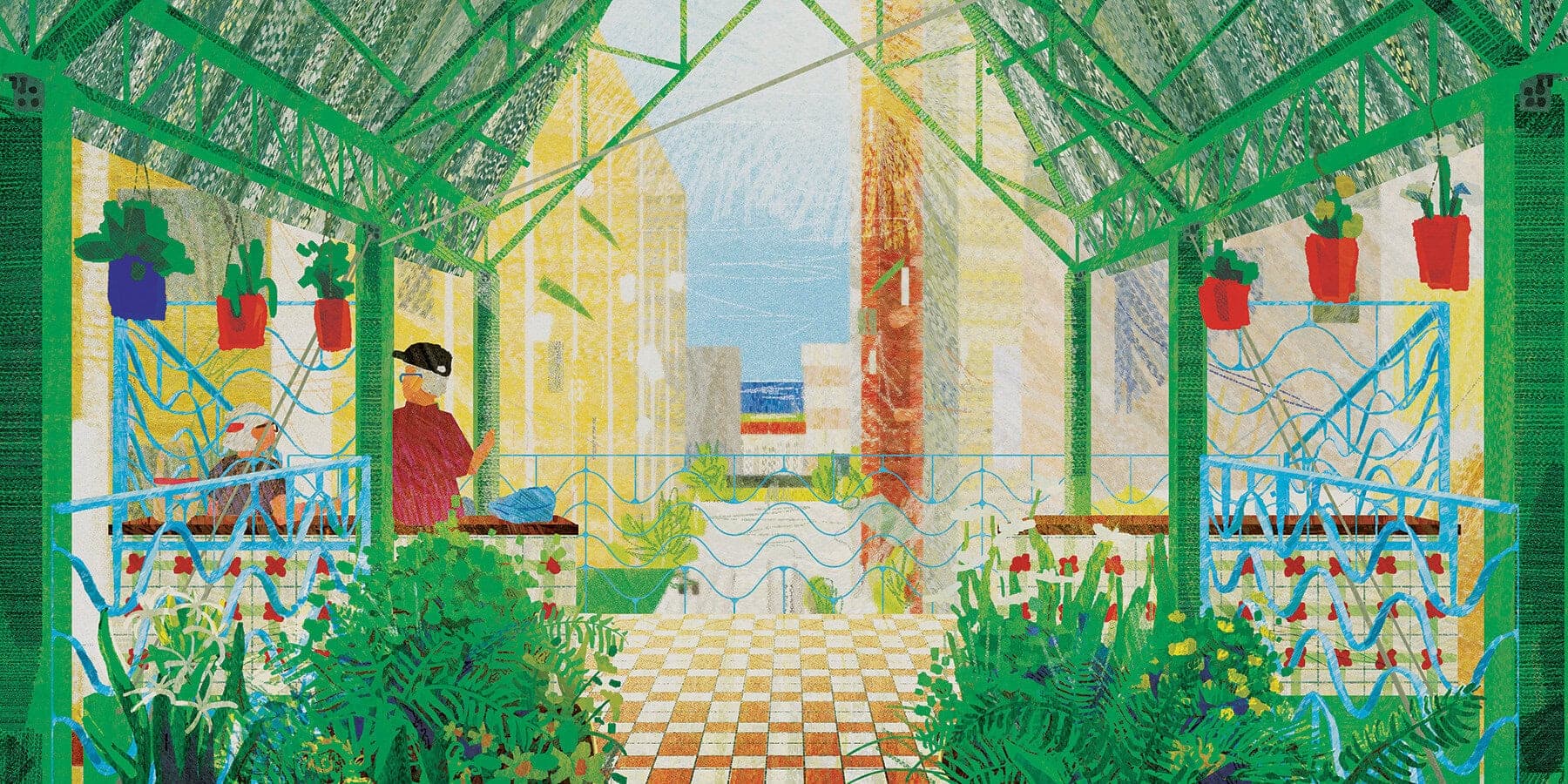 Market -- Canal -- Port-City, image 3, work by Mabel Wu