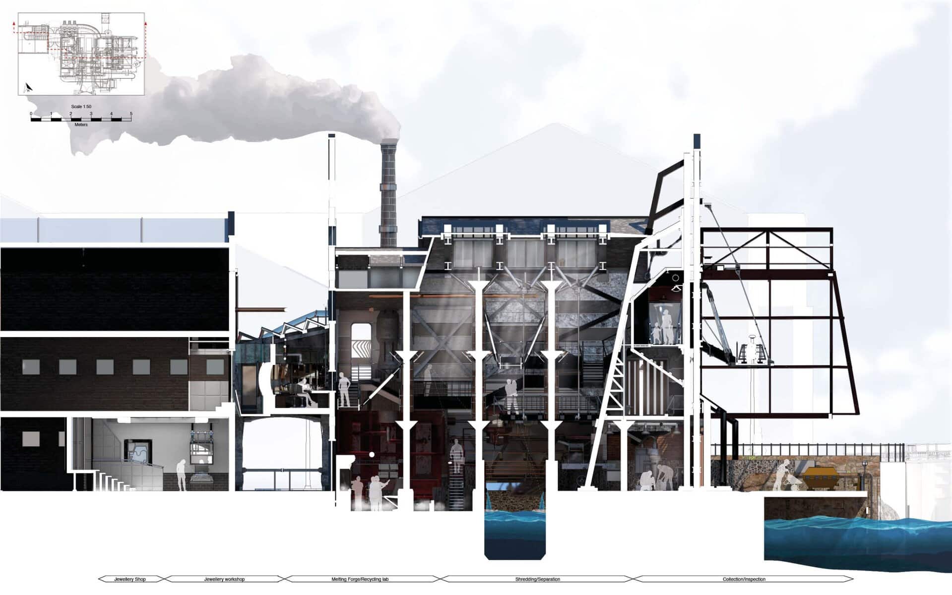 Old Waterfront Jewellery Factory, image 3, work by saman sabzabadian