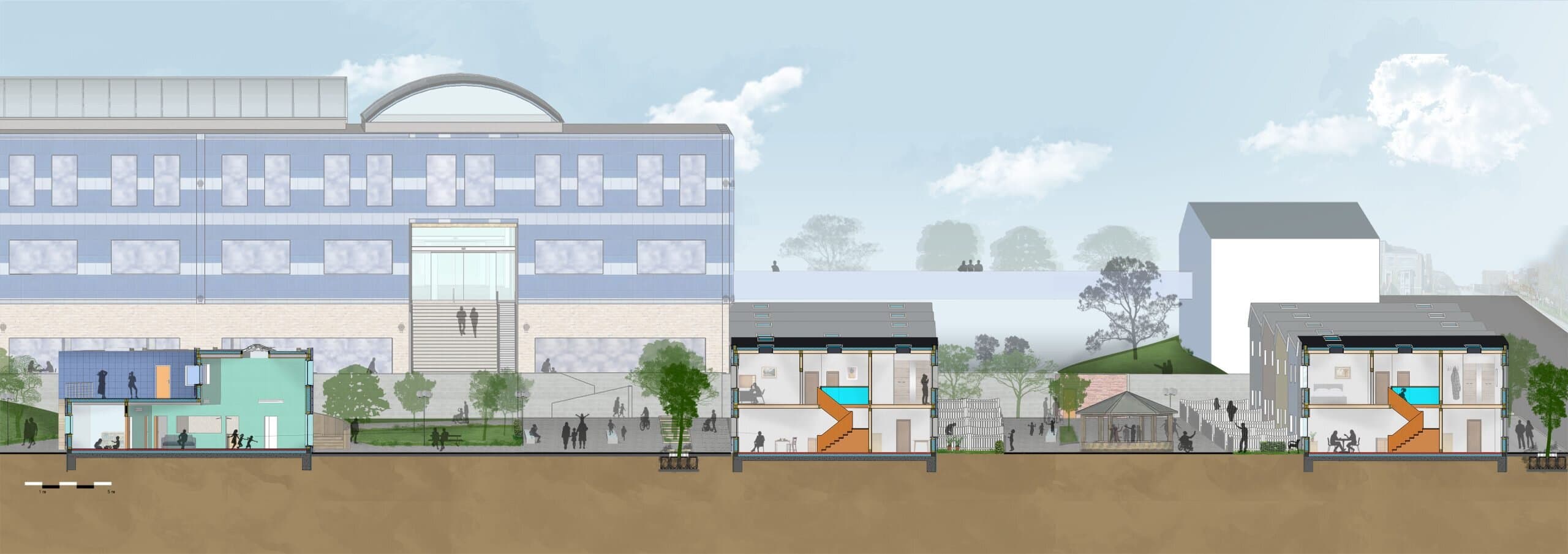 Cruddas Park Co-housing · development view 2