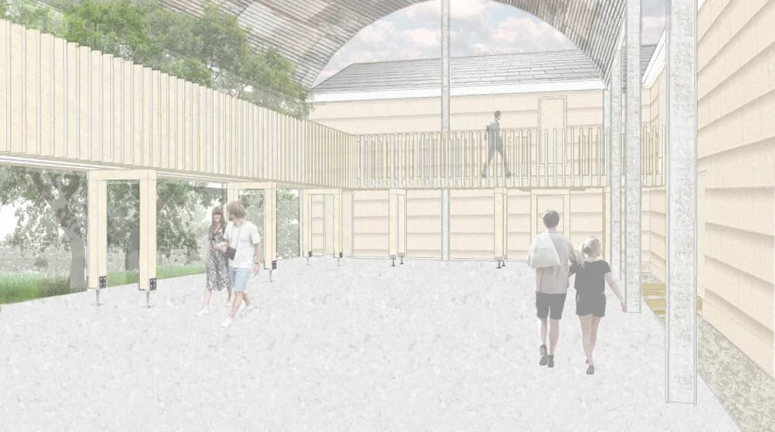 Tolworth Court Farm Nature Reserve Visitor Centre, image 1, work by Joshua Southern