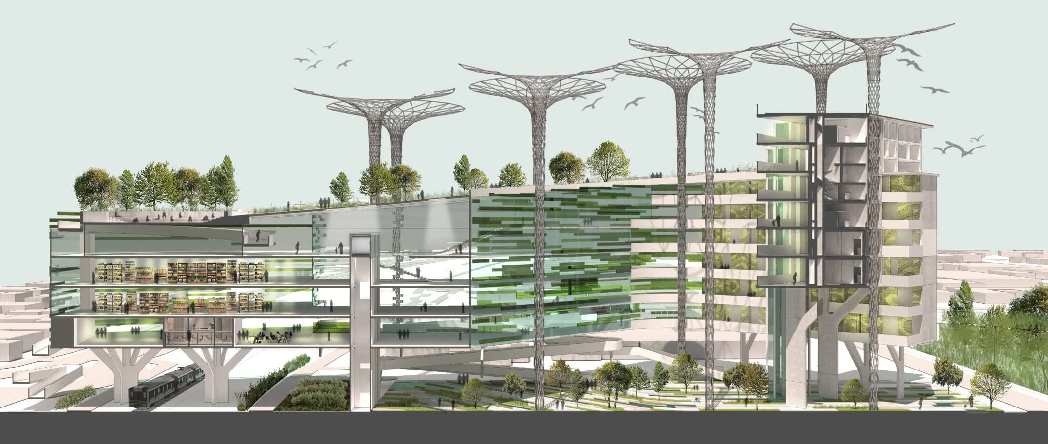 Productive Landscapes : PoroCity, submitted work by Muhammed Aziz