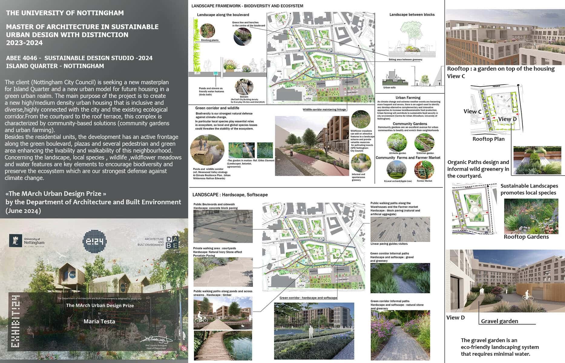Island Quarter , Nottingham, submitted work by Maria Testa