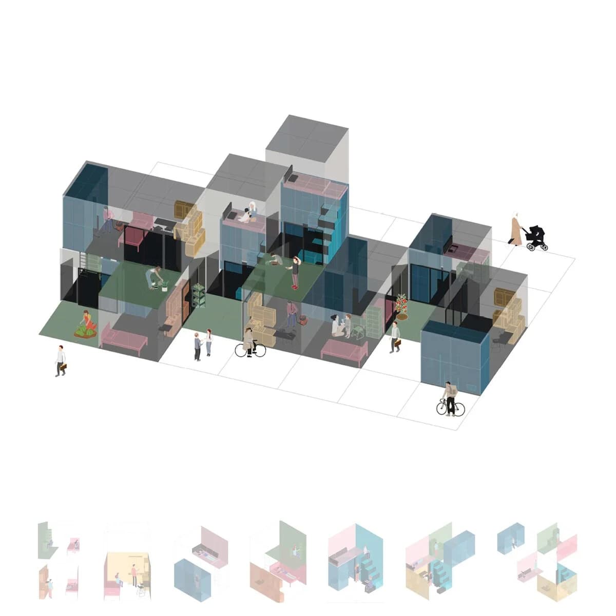Grow in the grid, image 1, work by Fathma Nazmeen