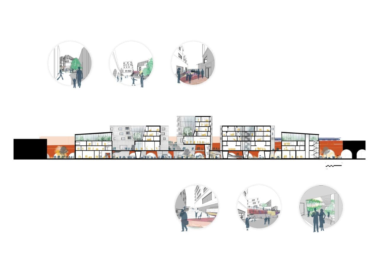 Baptcare Strathalan architectural section by Billard Leece Partnership