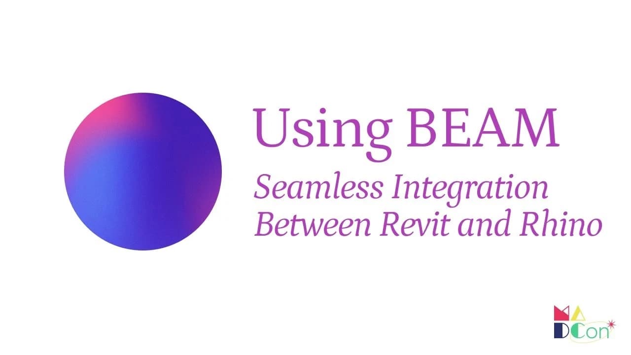 BEAM Revit and Rhino integration session artwork