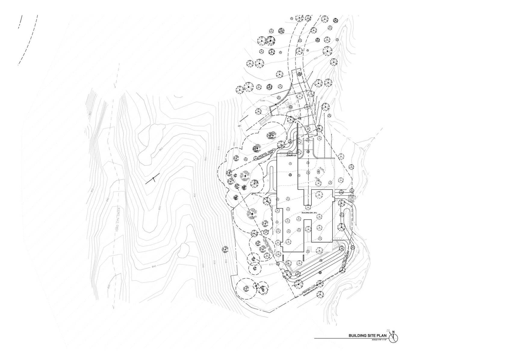 Toro Canyon Residence site plan by ShubinDonaldson