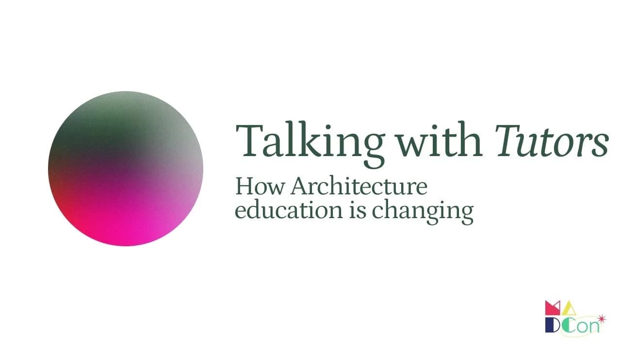 Talking with tutors architecture education graphic