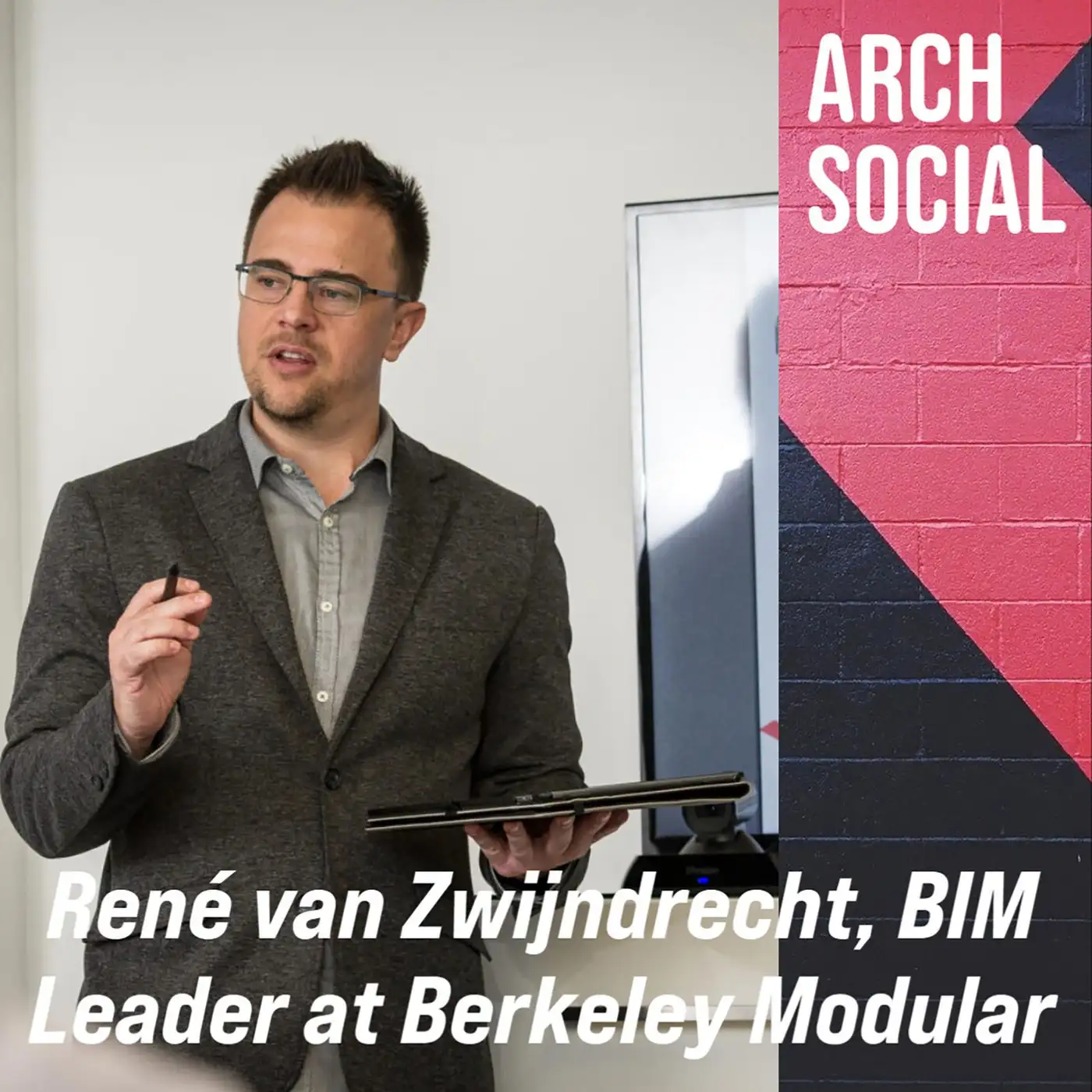 Cover artwork for René van Zwijndrecht, BIM Lead at Berkeley Modular