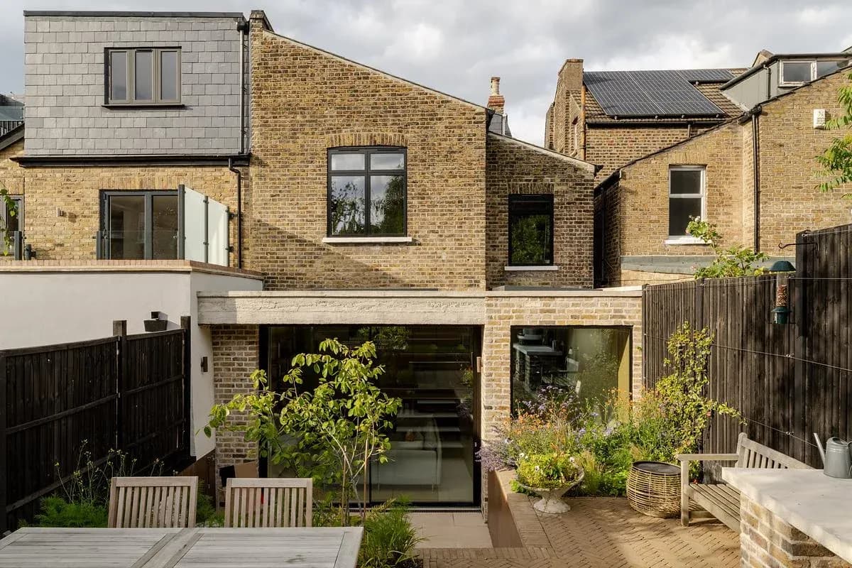 The rear elevation and garden-facing glazing of Forest Hill House.