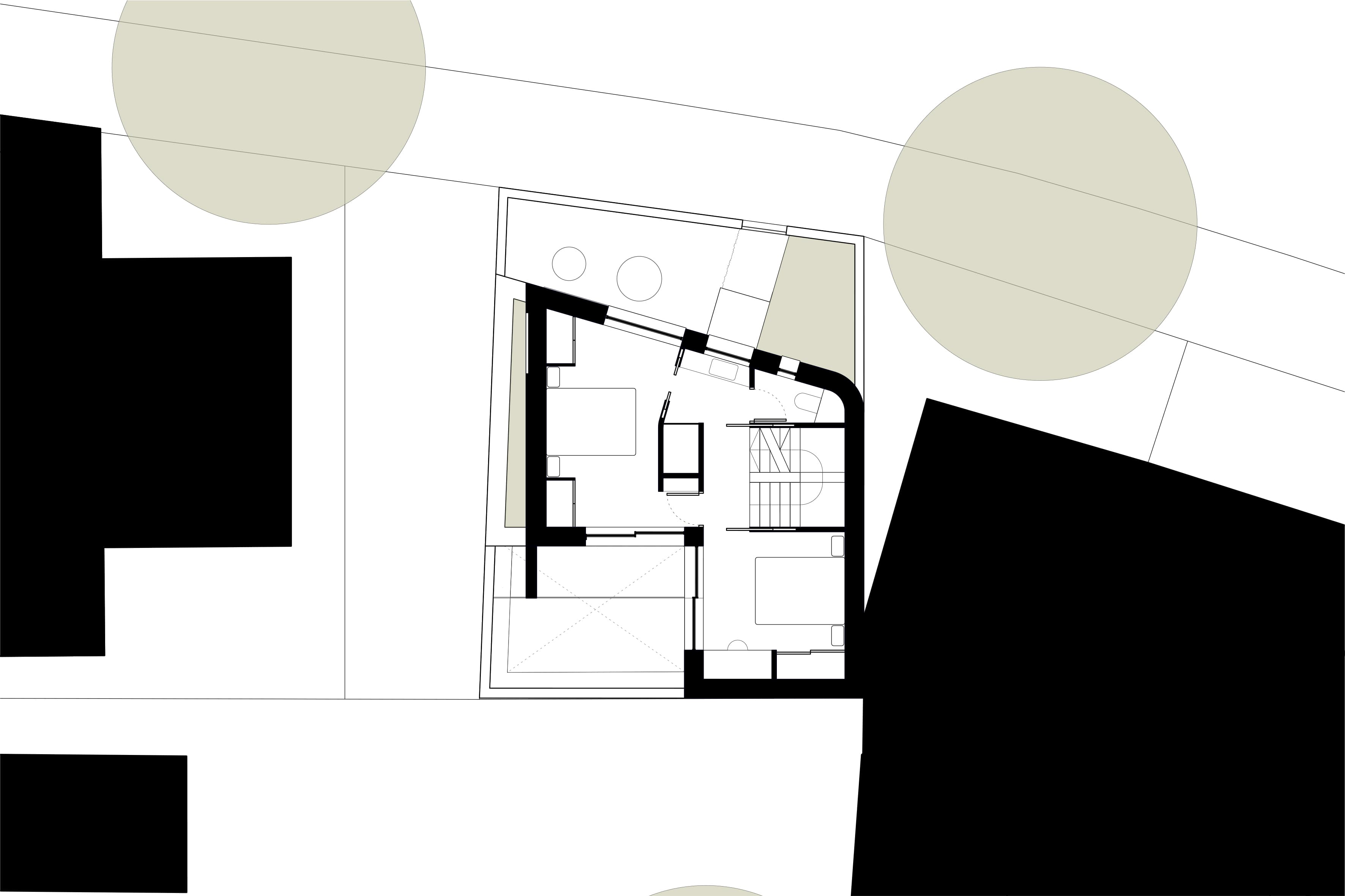Proposed upper-level floor plan.