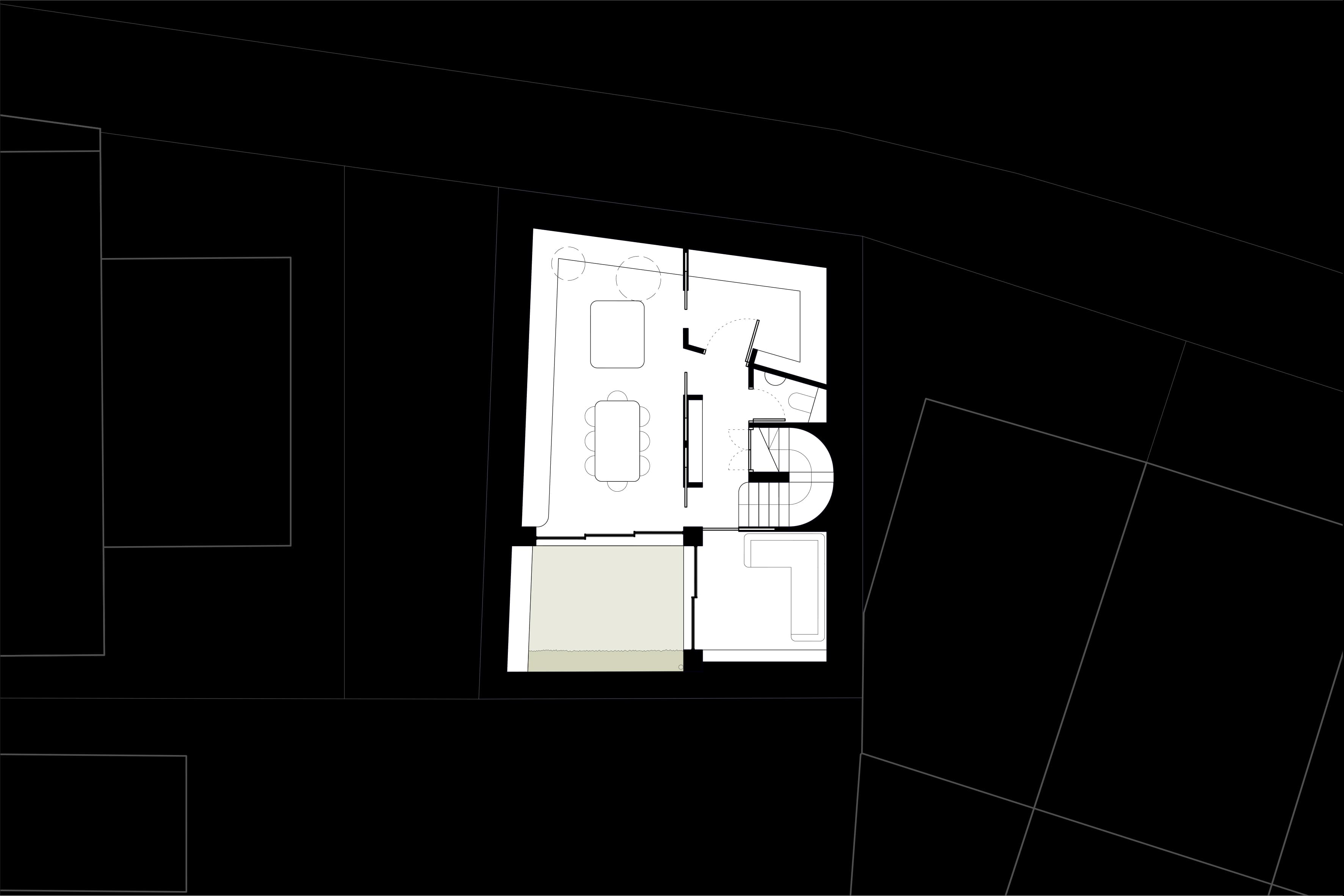 Proposed lower-level floor plan.
