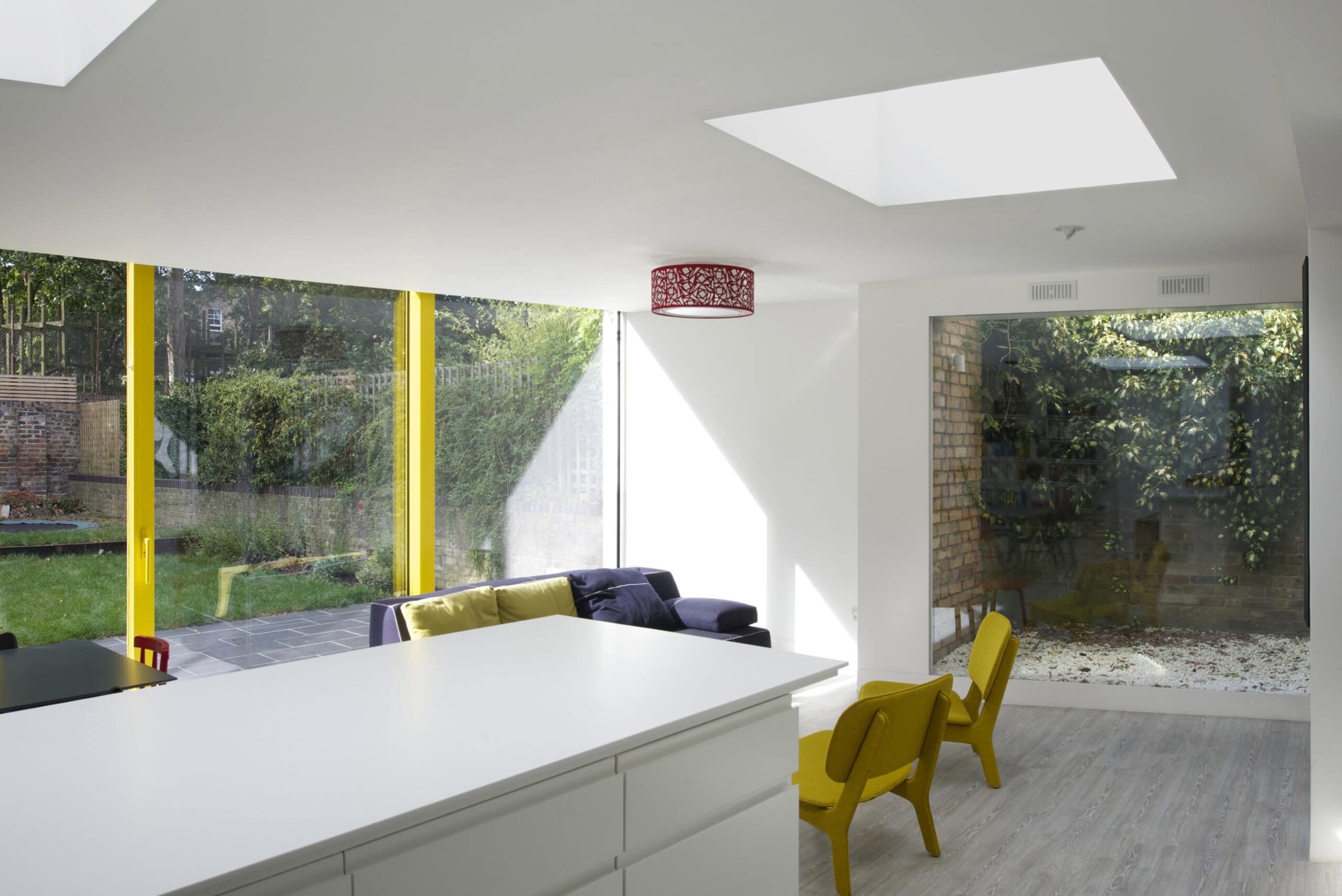 Interior looking towards the garden.