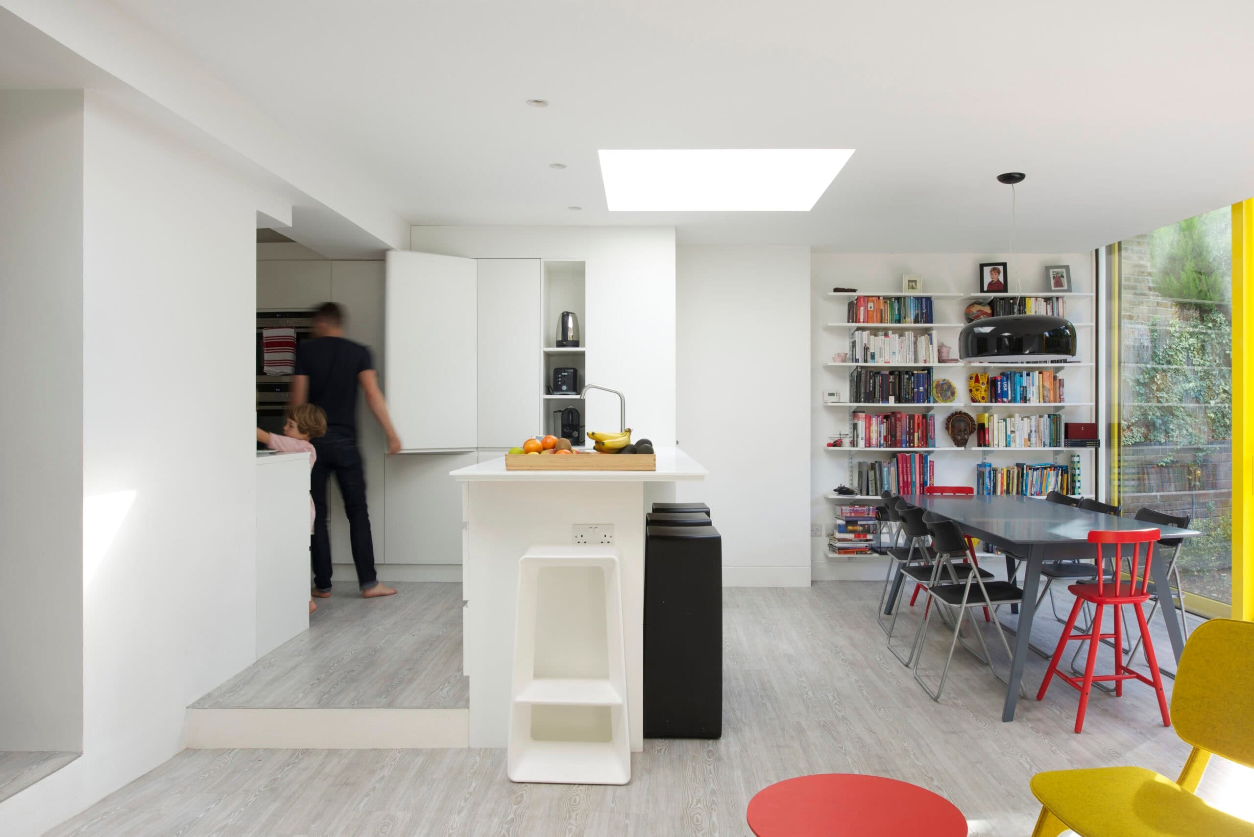 Kitchen and dining interior.