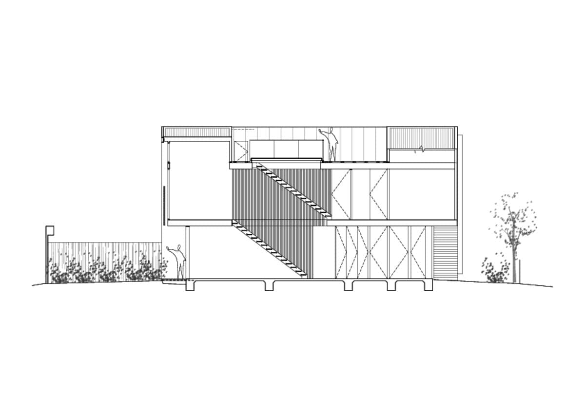 Contemporary home elevation showcasing sleek design and functional living spaces.