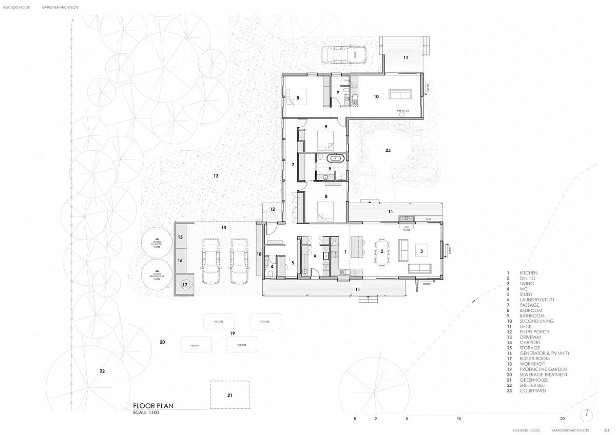 Contemporary floor plan featuring an open-concept design for modern residential living.
