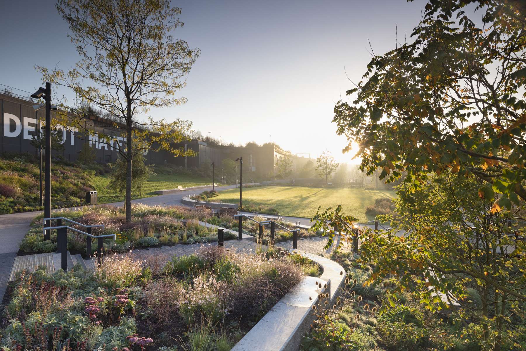 Mayfield Park terraced garden