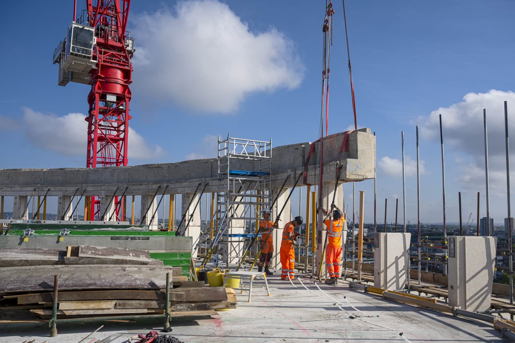 Space House during construction